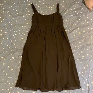 Brown Vera Wang Empire waist dress